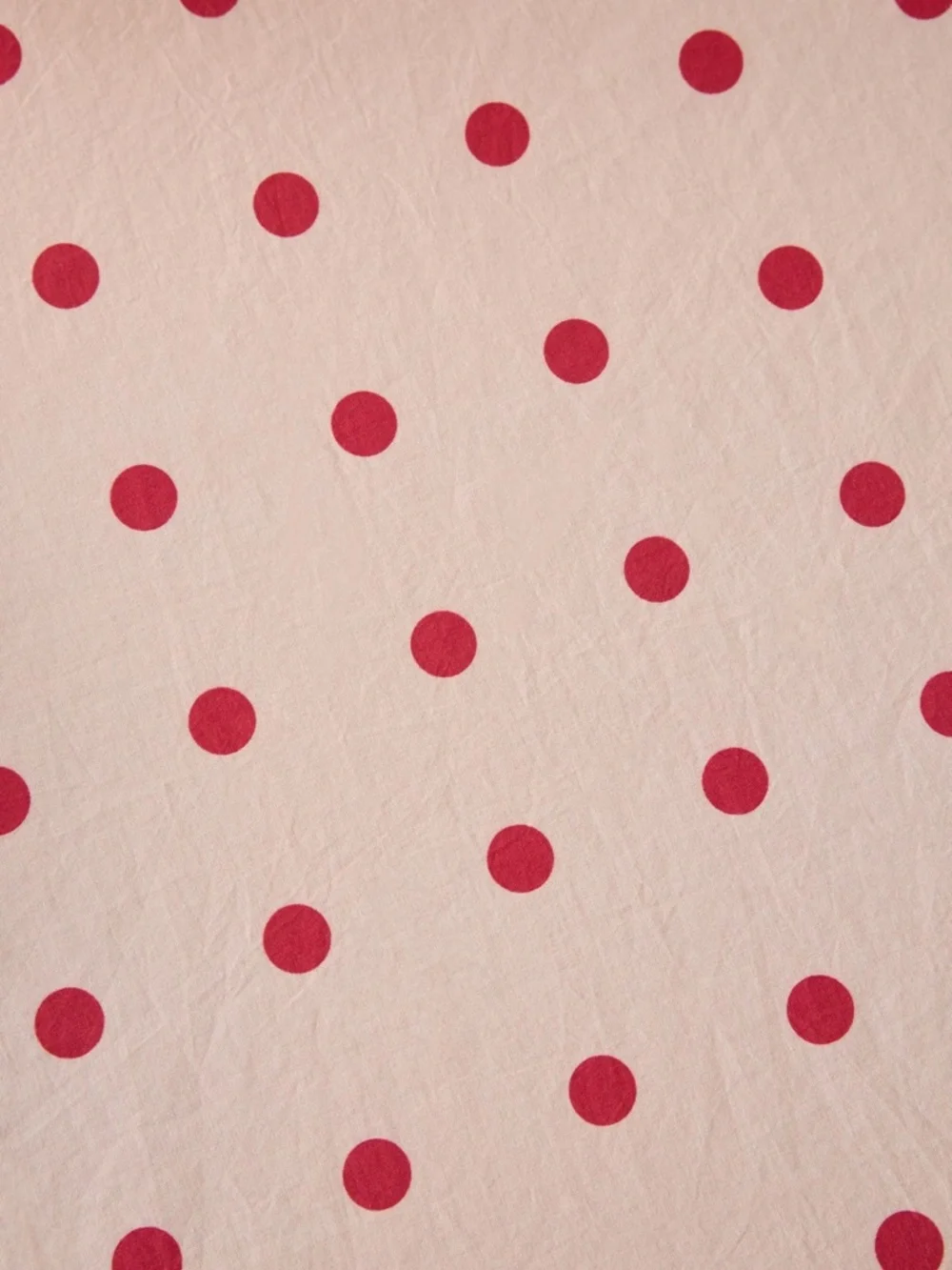 NWT For Love And Lemons Pink and Red Polka Dot Tablecloth Brunch Spring Summer